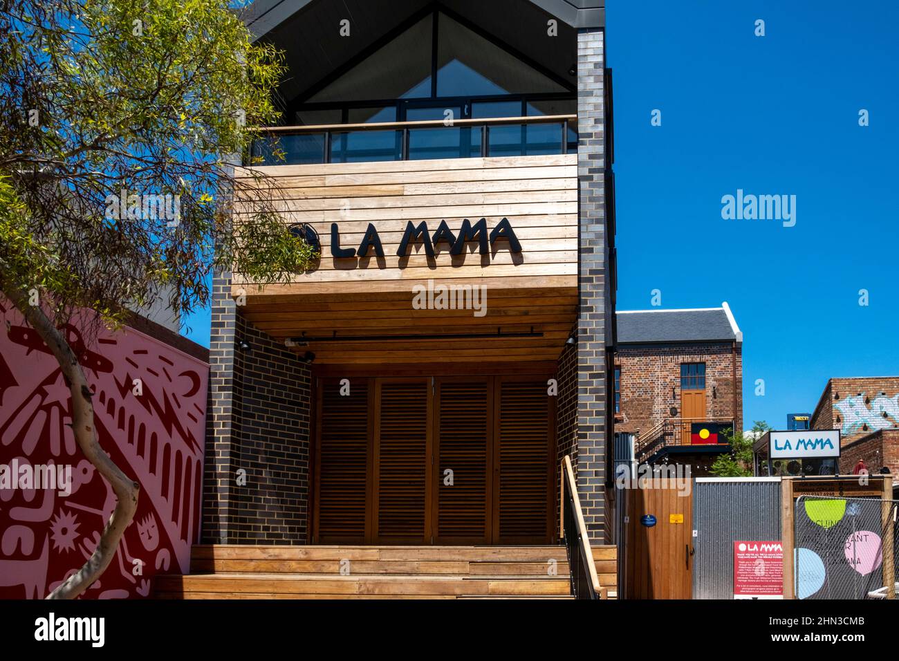 La Mama Theater in Carlton, Melbourne, Victoria, Australien. Stockfoto