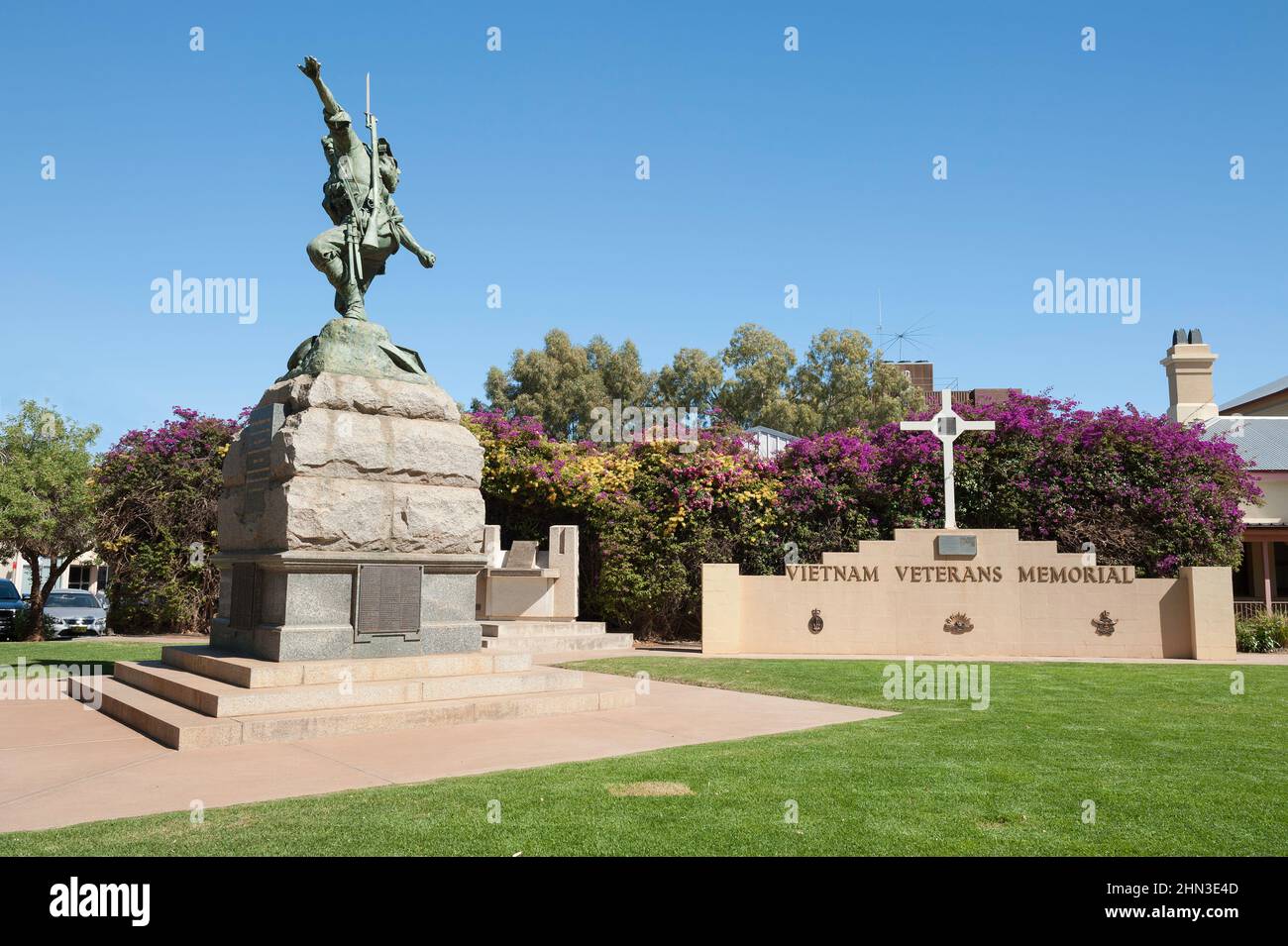 Vietnam Veterans war Memorial in Broken Hill, New South Wales, Australien Stockfoto