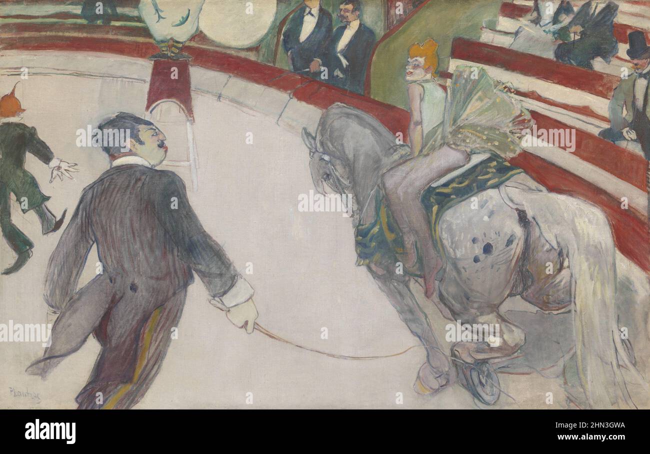 Equestrienne (im Cirque Fernando) Datum: 1887/88 Künstler: Henri de Toulouse-Lautrec Französisch, 1864-1901 Joseph Winterbotham Collection Stockfoto