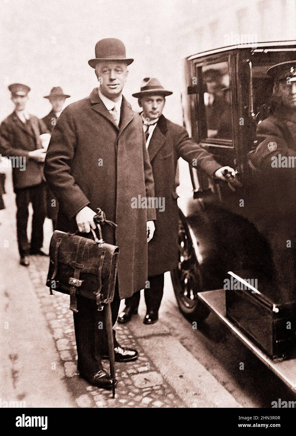 Vintage-Foto von Sir Eric Drummond. Sir Eric Drummond (1876-1951) war der erste Generalsekretär des Völkerbundes. Ausbildung am Eton College, Stockfoto