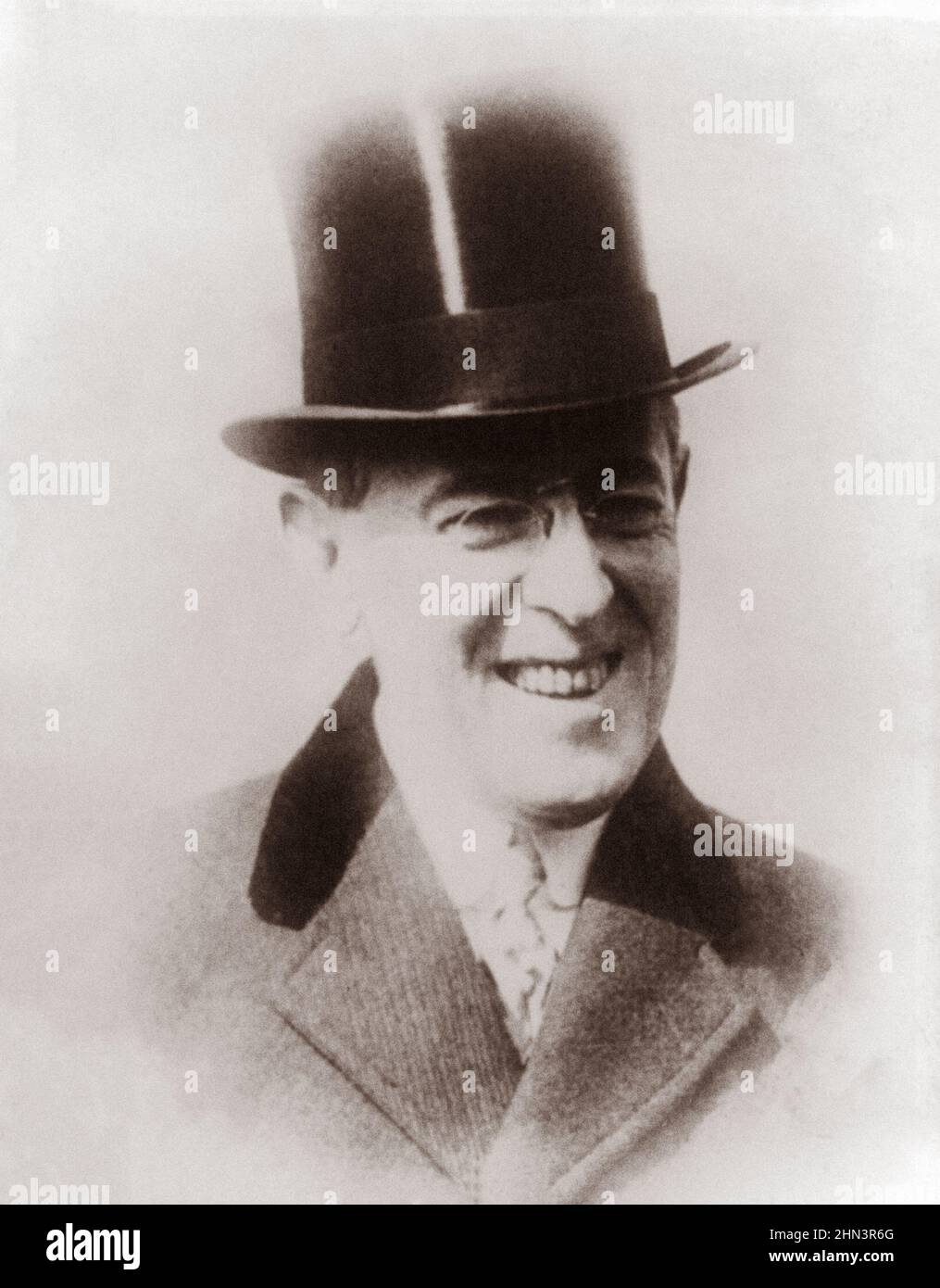 Porträt von Präsident Woodrow Wilson. 1912 Thomas Woodrow Wilson (1856 – 1924) war ein amerikanischer Politiker und Akademiker, der 28th als präsident diente Stockfoto