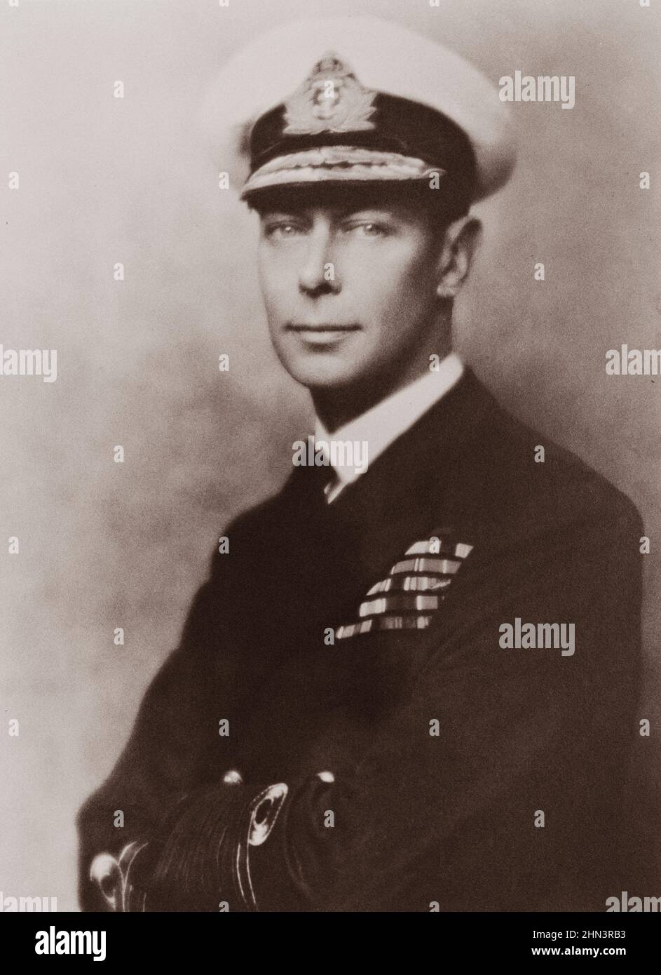 Seine Majestät König Georg VI. Von Großbritannien. 1942 (?) George VI. (Albert Frederick Arthur George; 1895 – 1952) war König des Vereinigten Königreichs und der Do Stockfoto