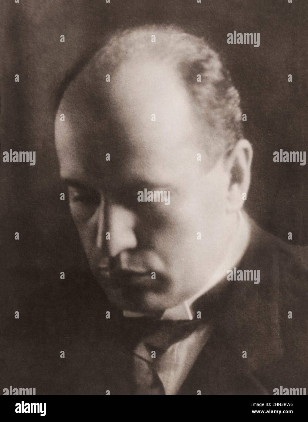 VintageFoto von Benito Mussolini. 1928 Benito Amilcare Andrea