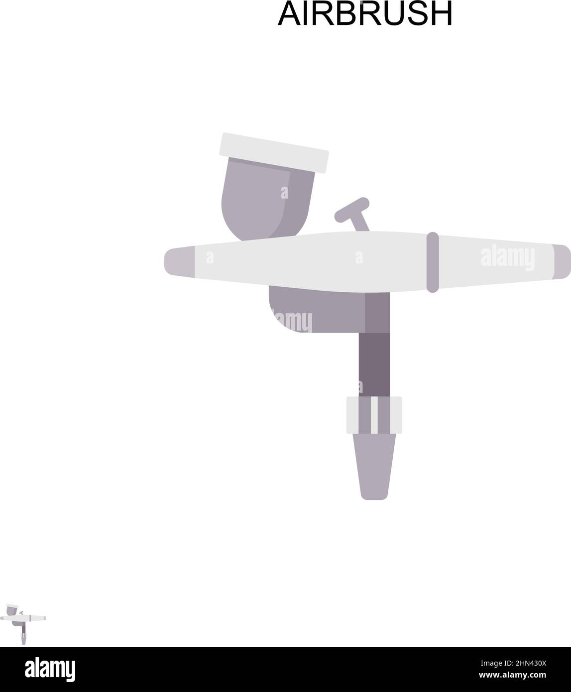 Einfaches Vektorsymbol für Airbrush. Illustration Symbol Design-Vorlage für Web mobile UI-Element. Stock Vektor