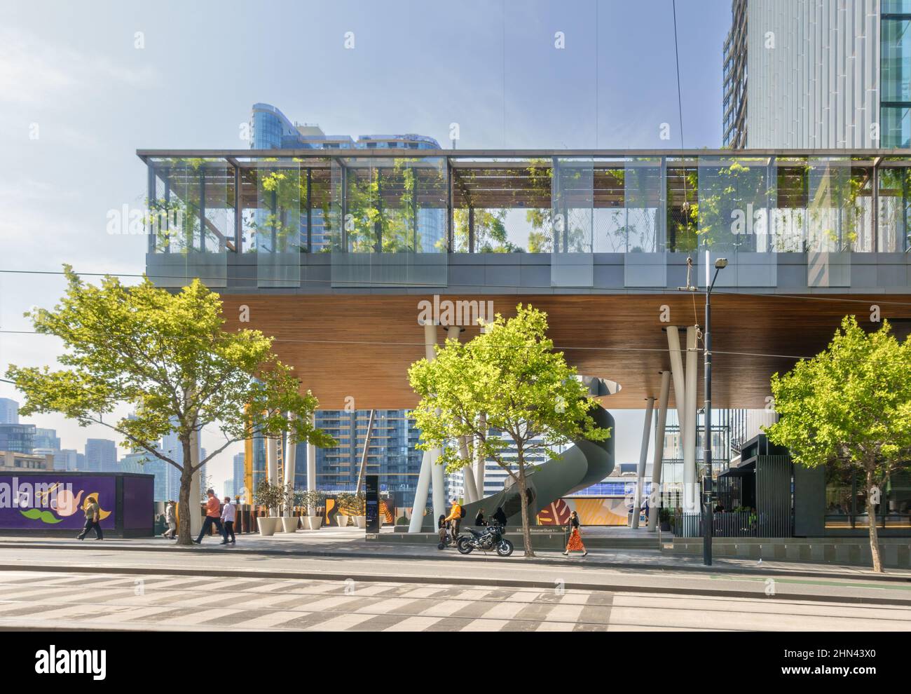 Melbourne, Victoria, Australien - Melbourne Quarter Sky Park von Denton Corker Marshall Architects und ARUP Stockfoto
