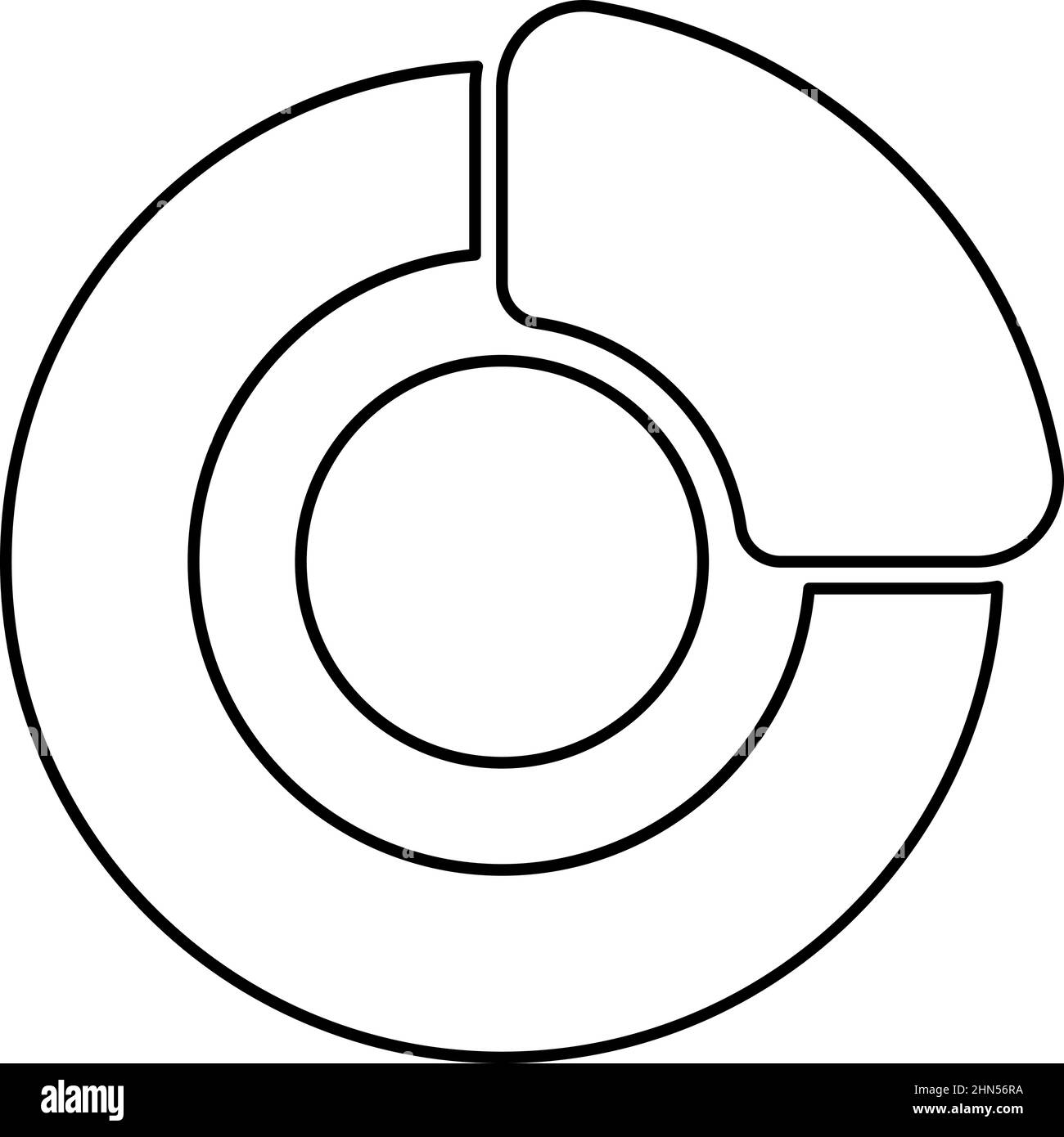 Bremssystem auf Rad Automobil Auto Scheibenbremse hydraulische Trommel Kontur Kontur Linie Symbol schwarz Farbe Vektor Illustration Bild dünn flach Stil einfach Stock Vektor