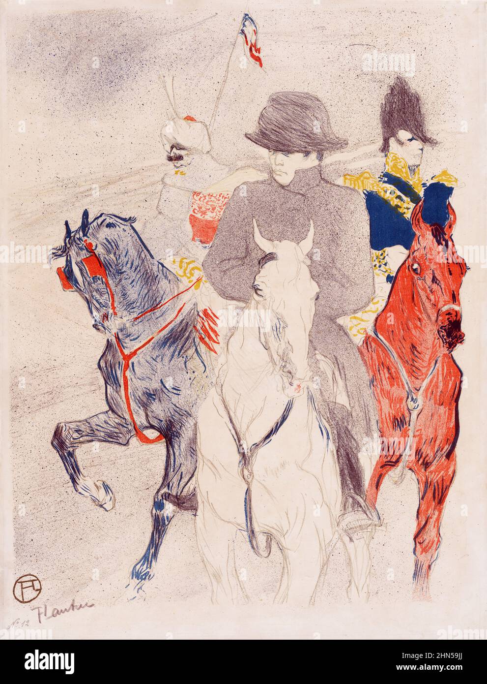 Napoleon (1895). Antike Vintage-Kunst von Henri Toulouse-Lautrec. Stockfoto