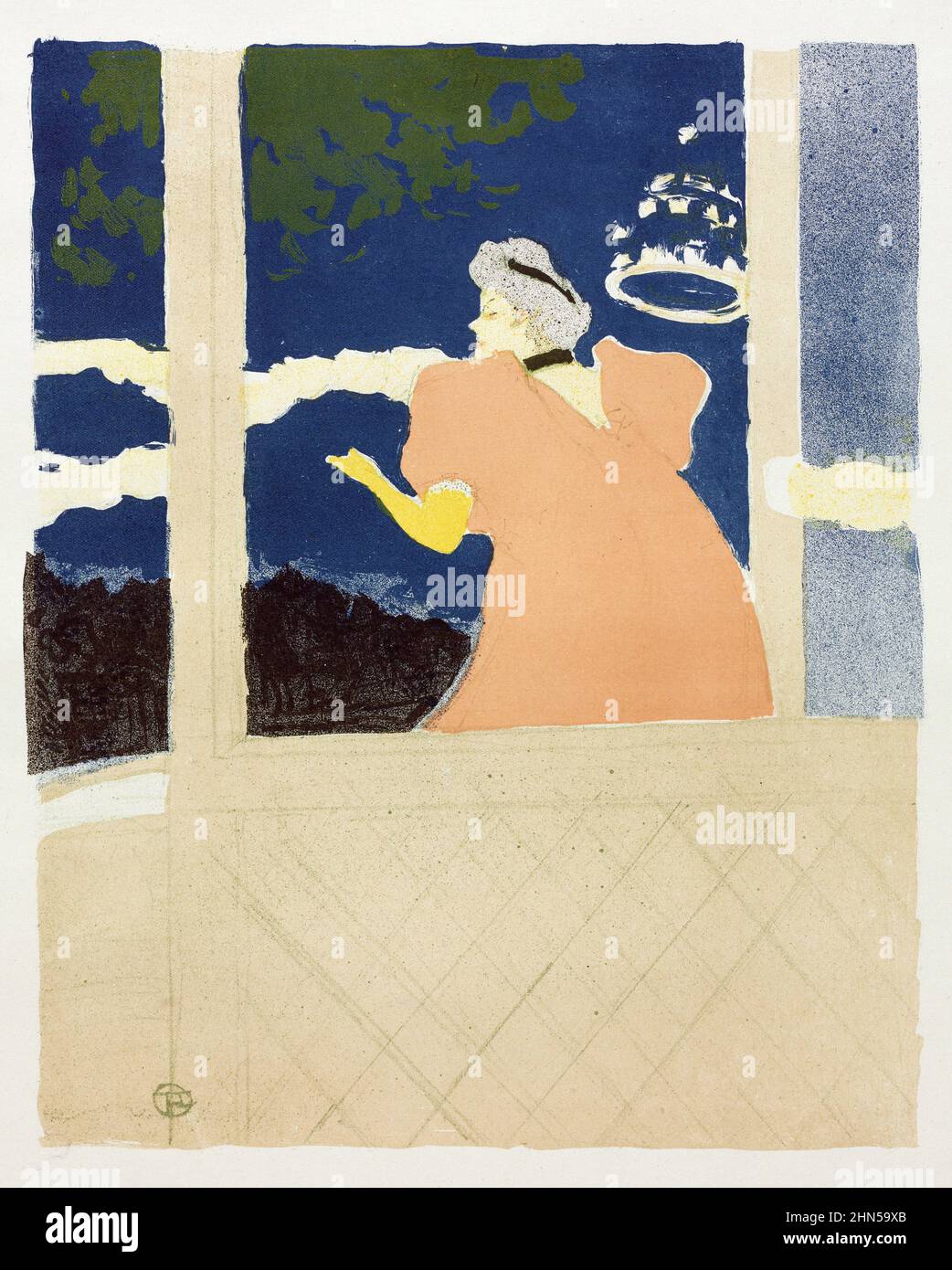 Aux Ambassadeurs (1894). Antike Vintage-Kunst von Henri Toulouse-Lautrec. Stockfoto