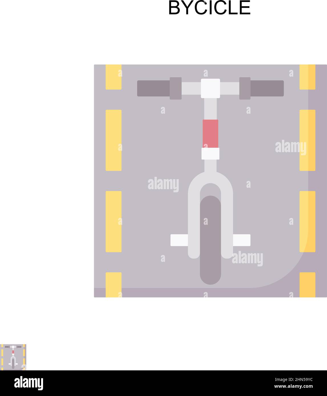 Einfaches Vektorsymbol für Bycicle. Illustration Symbol Design-Vorlage für Web mobile UI-Element. Stock Vektor