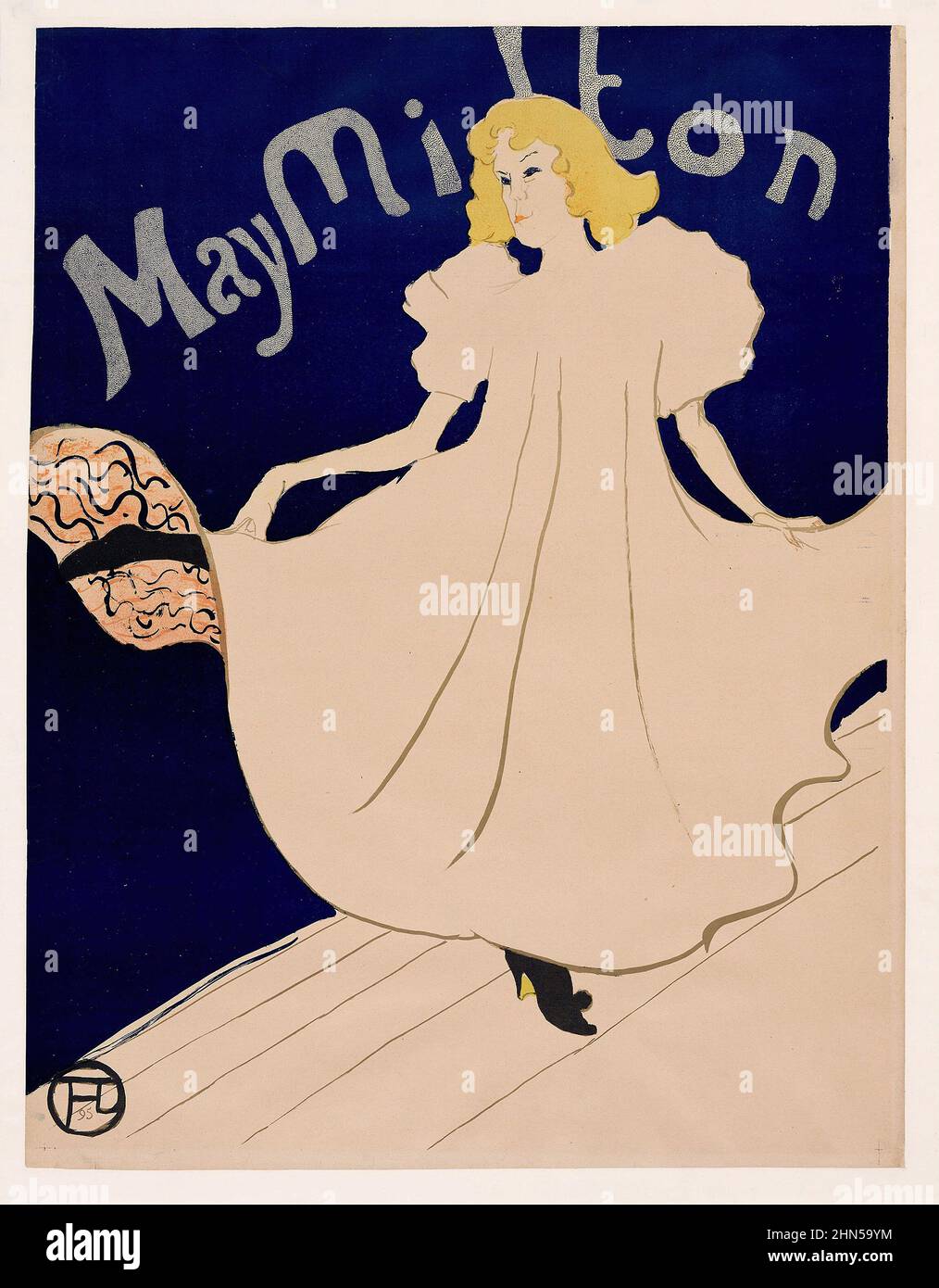 May Milton (1895) Antike Vintage-Kunst von Henri Toulouse-Lautrec. Stockfoto