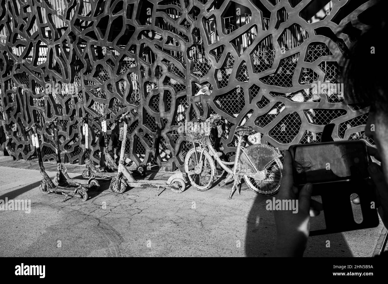 Straßenfotografie In Marseille La Joliette, Frankreich Stockfoto