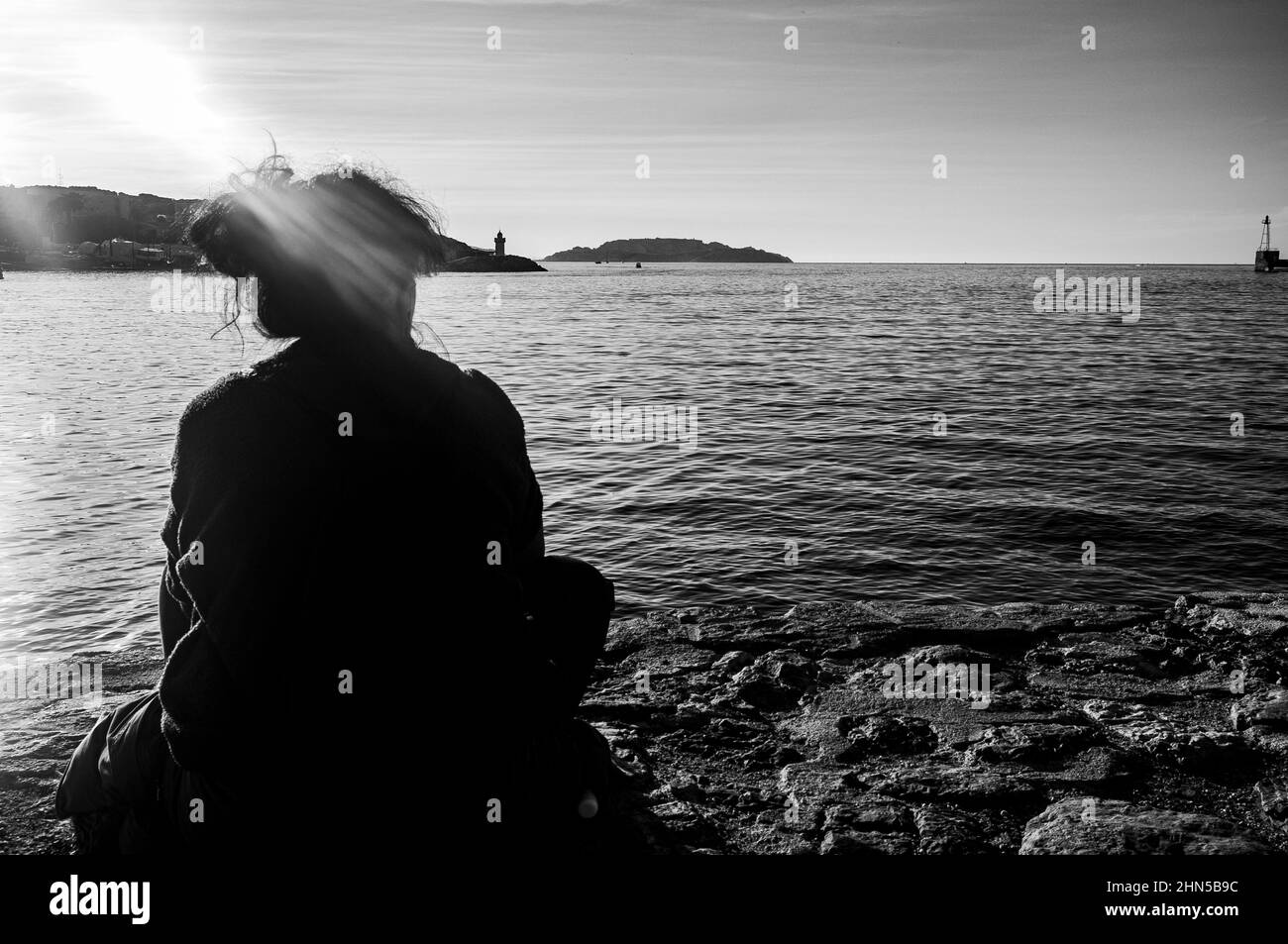 Marseille Sreet Photography Port de la Joliette Marseille Frankreich Stockfoto