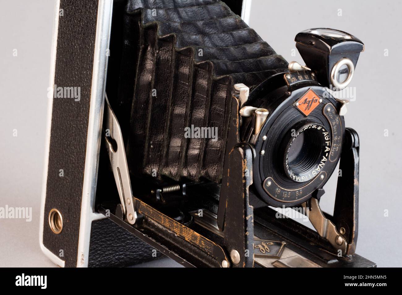 AGFA Anastigmat Jgestar - alte Vintage Analogkamera, Mittelformat mit langer Zeit Expsoure Stockfoto