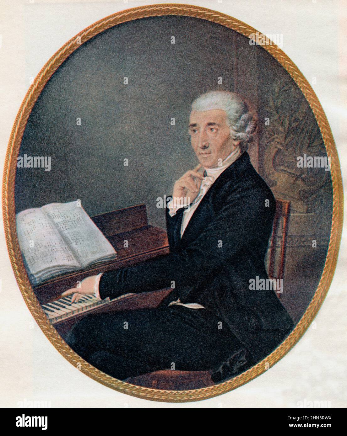 Franz Joseph Haydn, 1732 – 1809. Österreichischer Komponist der Klassik. Aus dem Goldenen Zeitalter von Wien, erschienen 1948. Stockfoto