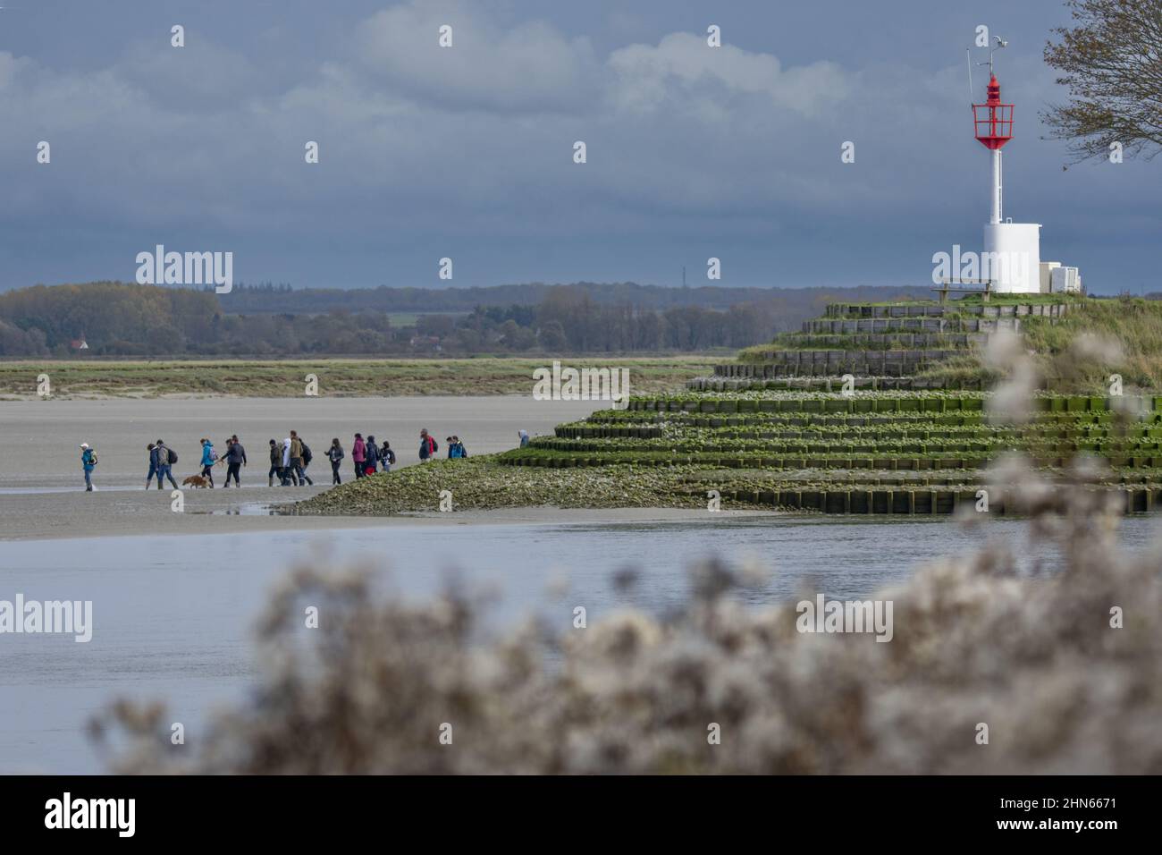 Entree du chenal de la baie de somme -Fotos und -Bildmaterial in hoher