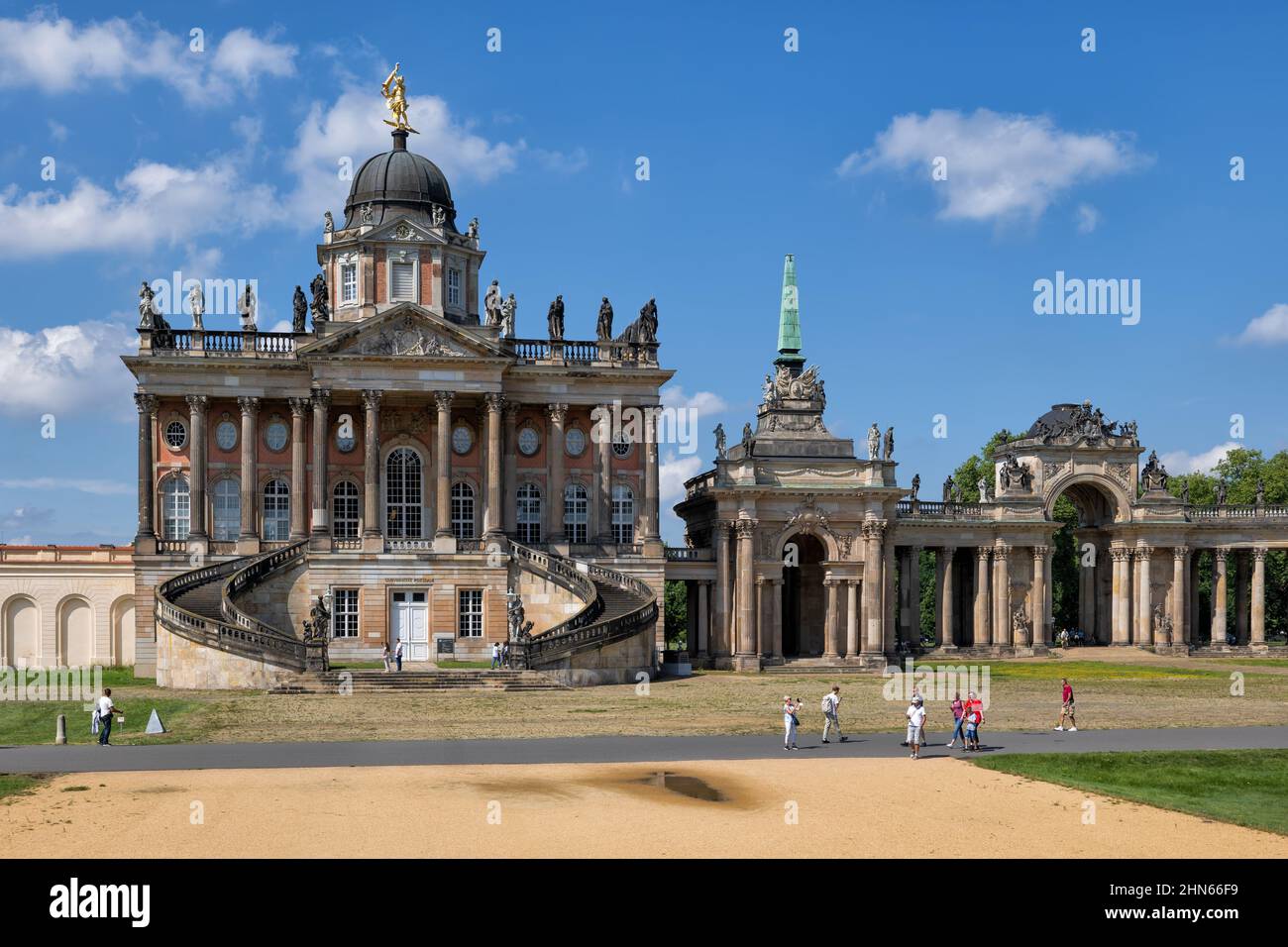 Potsdam, Brandenburg, Deutschland, Universität Potsdam (Fachbibliothek und Philosophische Fakultät) Gemeinschaftsgebäude, Teil des Neuen Schlosses (Neues P Stockfoto