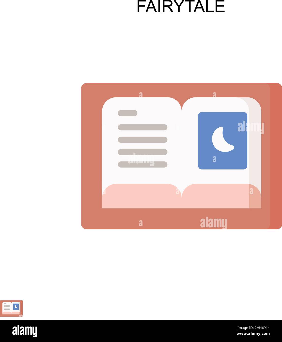 Märchenhafte einfache Vektor-Symbol. Illustration Symbol Design-Vorlage für Web mobile UI-Element. Stock Vektor