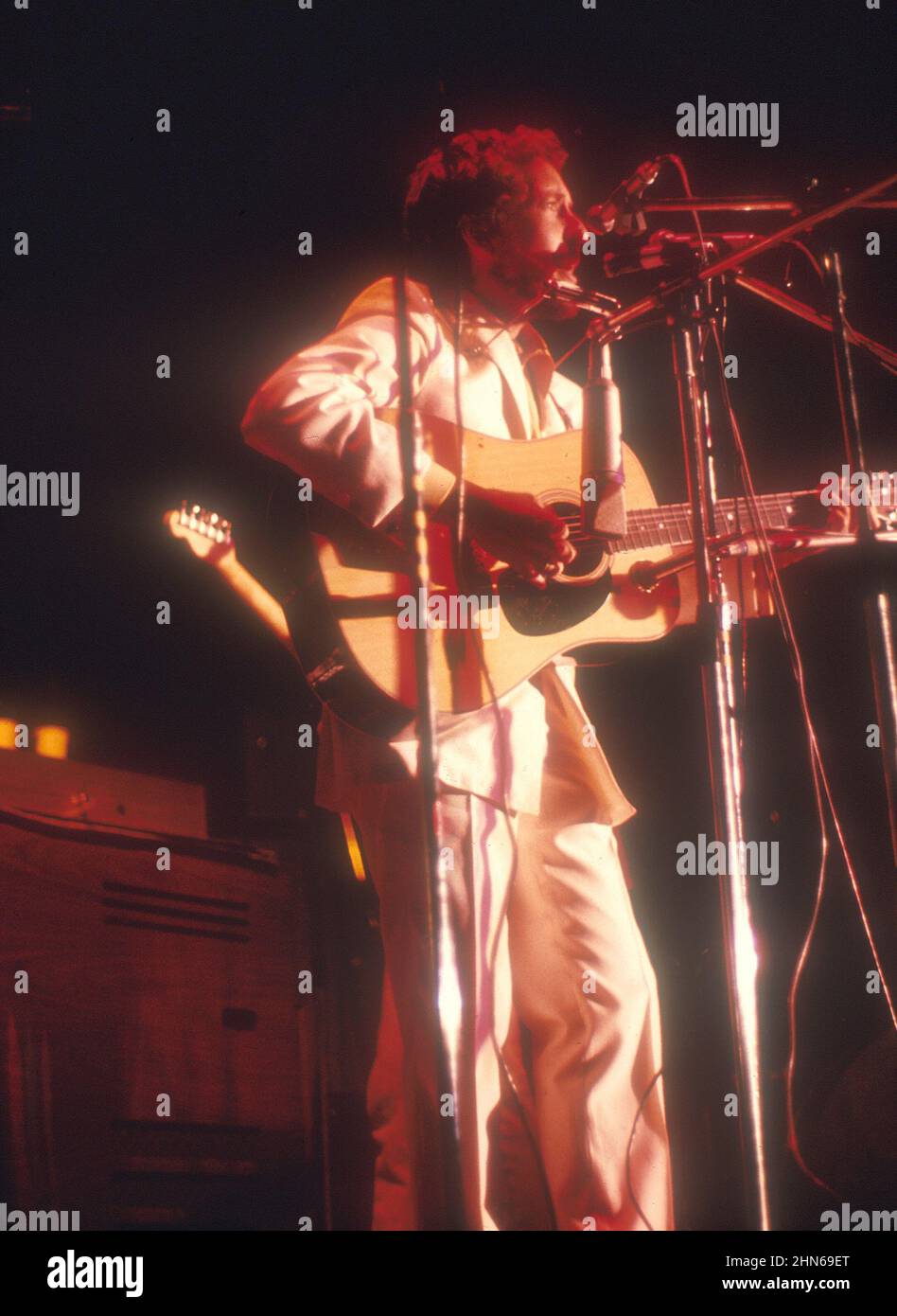 Bob Dylan in Concert beim Isle of Wight Festival, 1969 Credit: Jeffrey Mayer / Rock Negative / MediaPunch Stockfoto