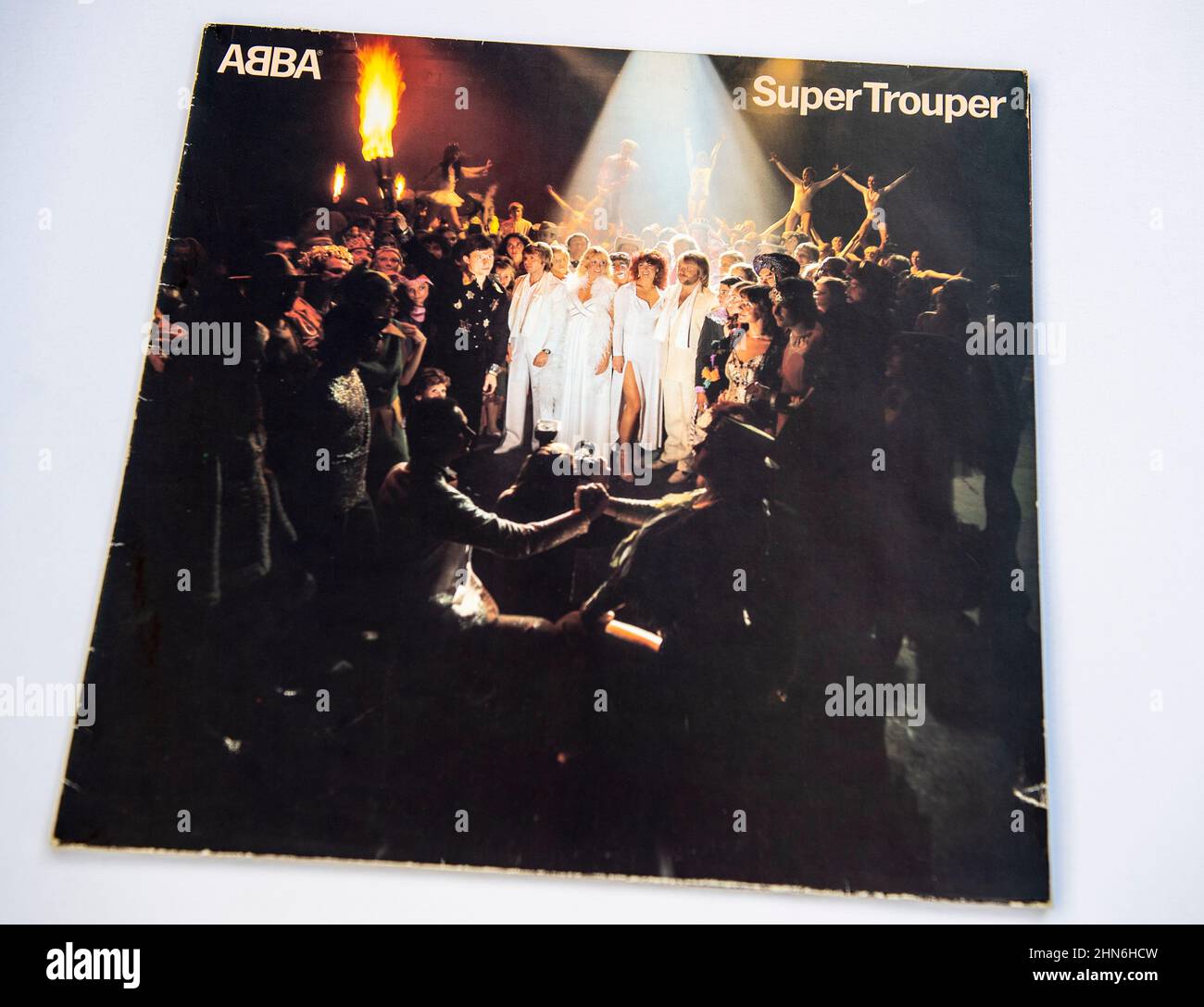 LP-Cover des Albums Super Trouper von ABBA, das 1980 veröffentlicht wurde  Stockfotografie - Alamy