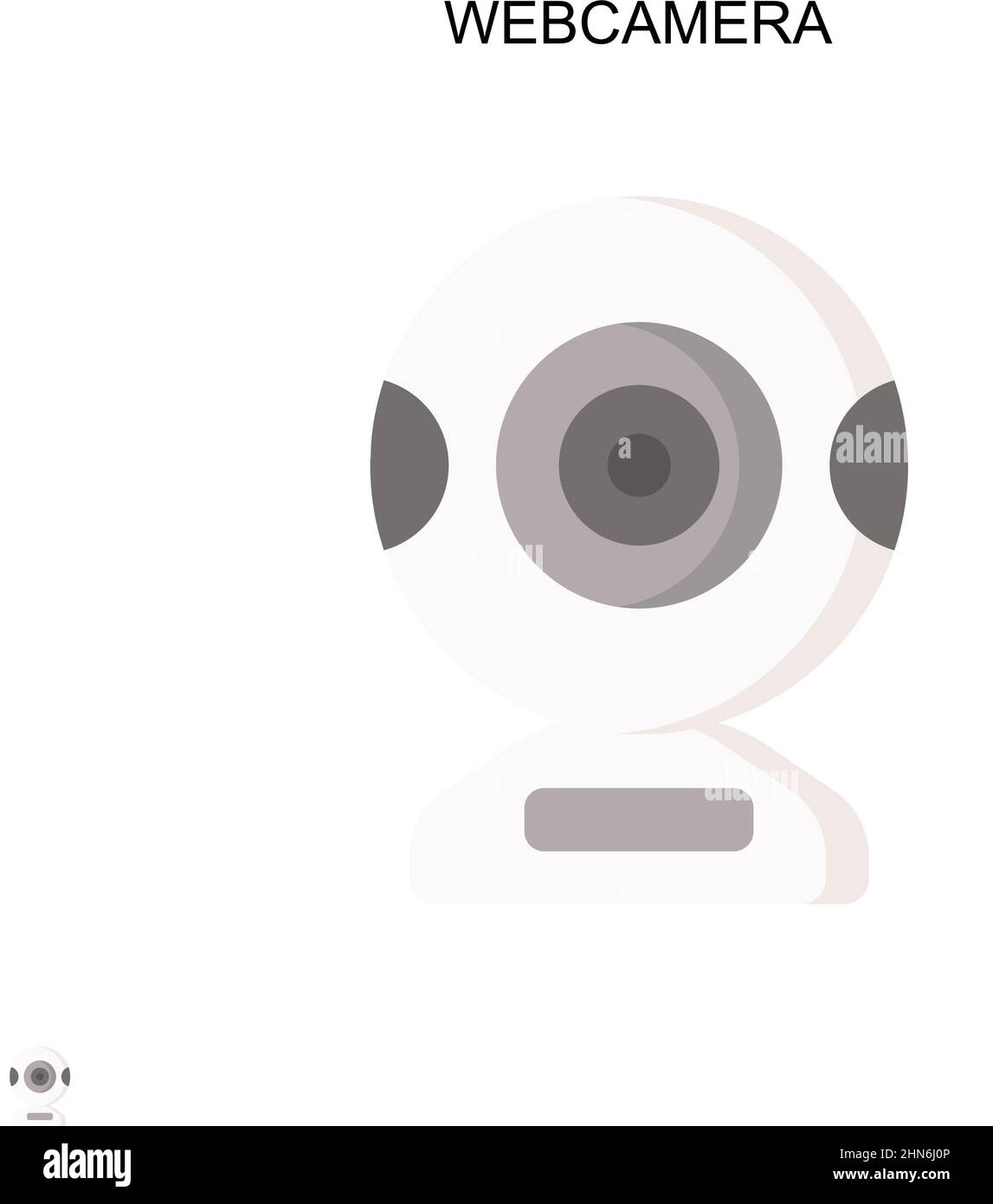 Webkamera einfaches Vektorsymbol. Illustration Symbol Design-Vorlage für Web mobile UI-Element. Stock Vektor
