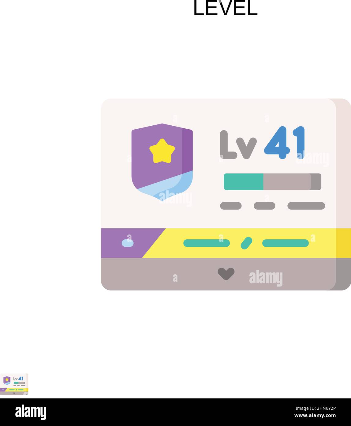 Vektor-Symbol „Ebene einfach“. Illustration Symbol Design-Vorlage für Web mobile UI-Element. Stock Vektor