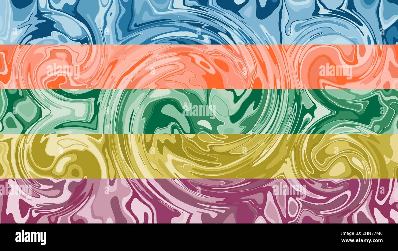 Fraktale digitale Malerei. Bunt, hell, multicolor Muster, Glitch, Ornament, Kaleidoskop. Stock Vektor