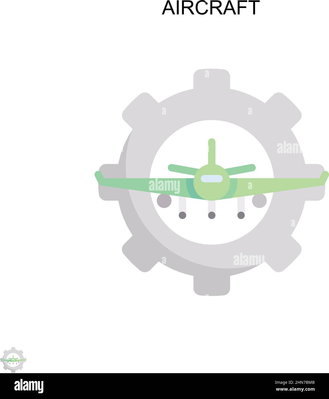 Einfaches Vektorsymbol für Flugzeuge. Illustration Symbol Design-Vorlage für Web mobile UI-Element. Stock Vektor