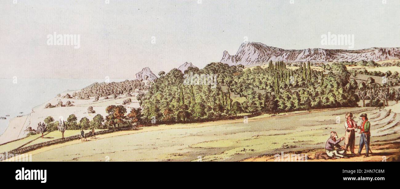 Simeiz auf der Krim. Gravur aus dem Jahr 1790s. Stockfoto