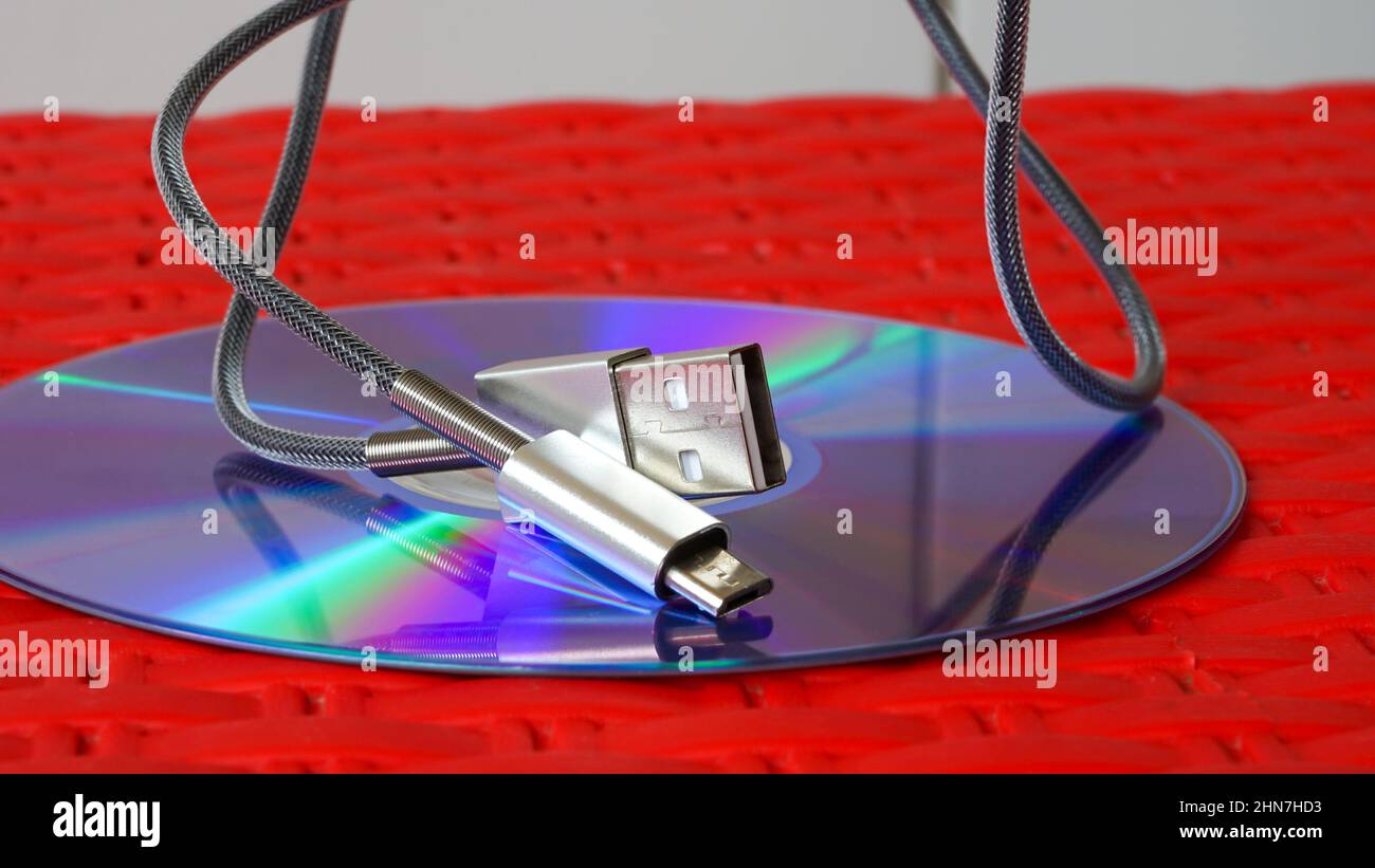 Nahaufnahme der Computertastatur und des Speichers Stockfoto