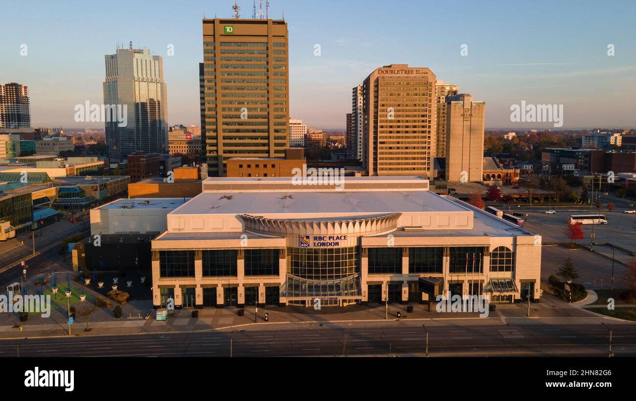 London Ontario Kanada Nov 6 2021, RBC Place London Aerial. Luke Durda/Alamy Stockfoto