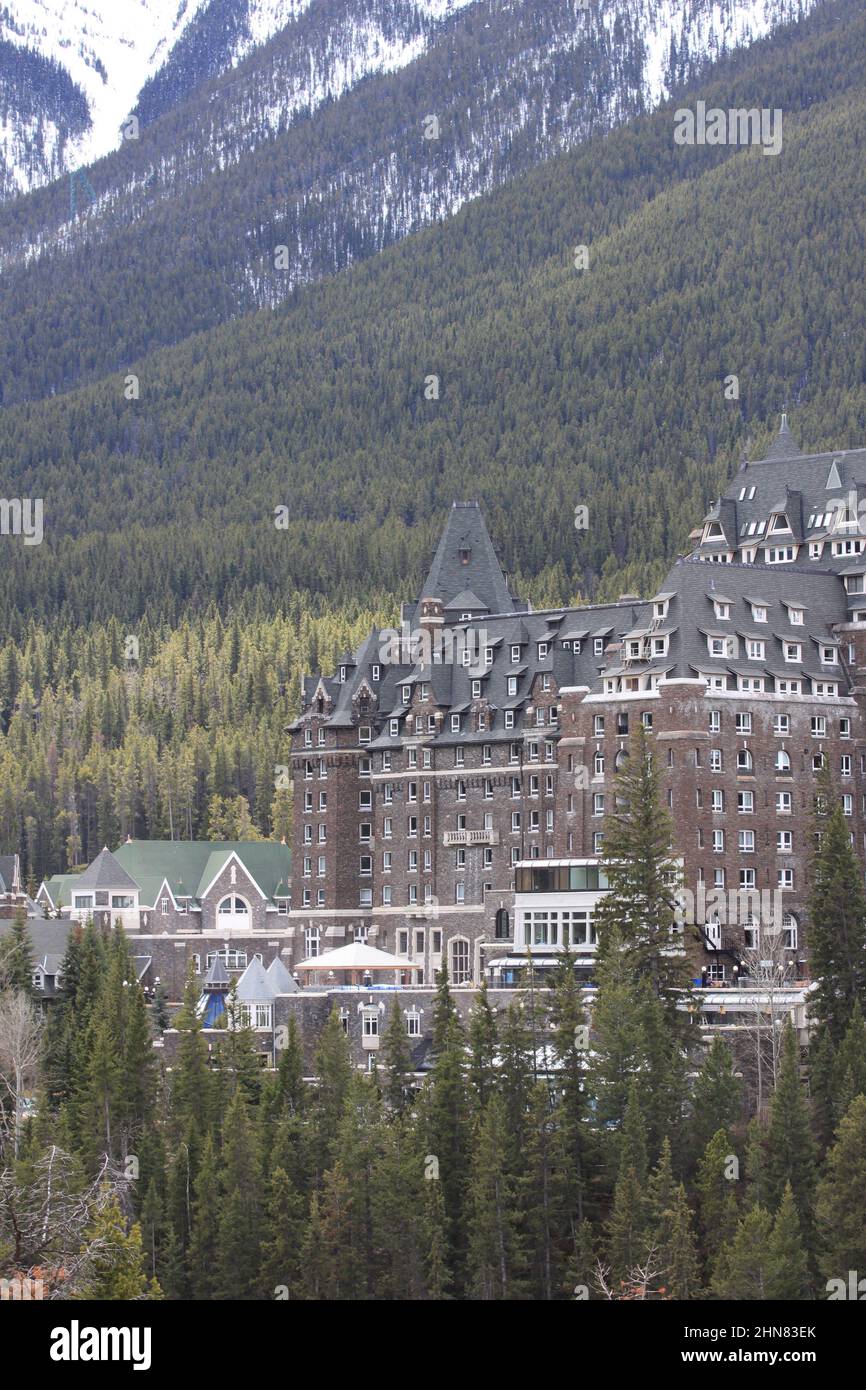 fairmont Banff Springs Stockfoto