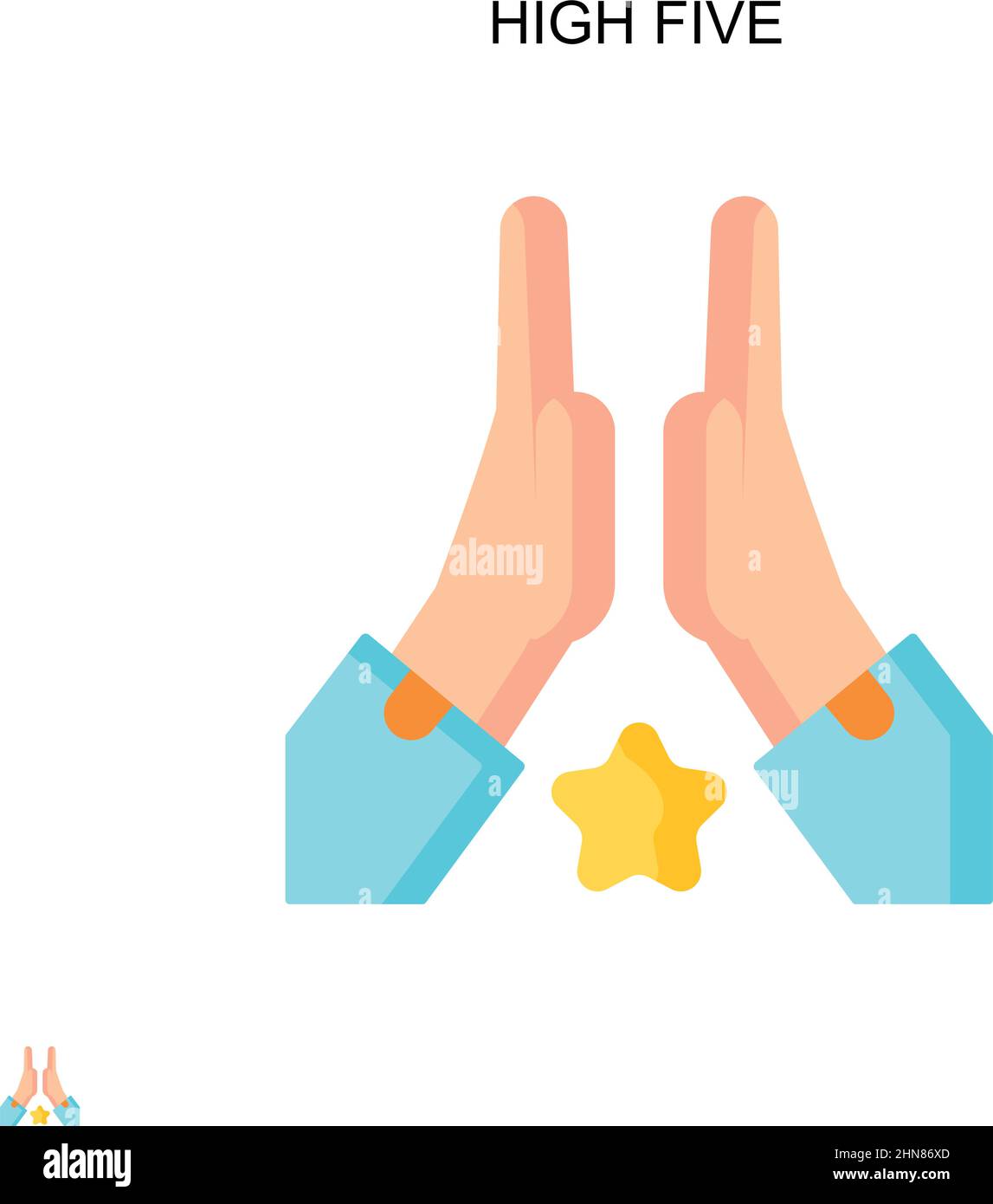 Fünf einfache Vektorsymbole hoch. Illustration Symbol Design-Vorlage für Web mobile UI-Element. Stock Vektor Fünf einfache Vektorsymbole hoch. Illustration Symbol Design-Vorlage für Web mobile UI-Element. Stock Vektor
