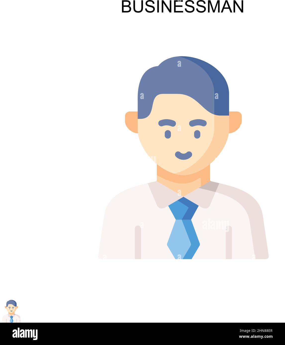 Einfaches Vektor-Symbol für Geschäftsleute. Illustration Symbol Design-Vorlage für Web mobile UI-Element. Stock Vektor Einfaches Vektor-Symbol für Geschäftsleute. Illustration Symbol Design-Vorlage für Web mobile UI-Element. Stock Vektor