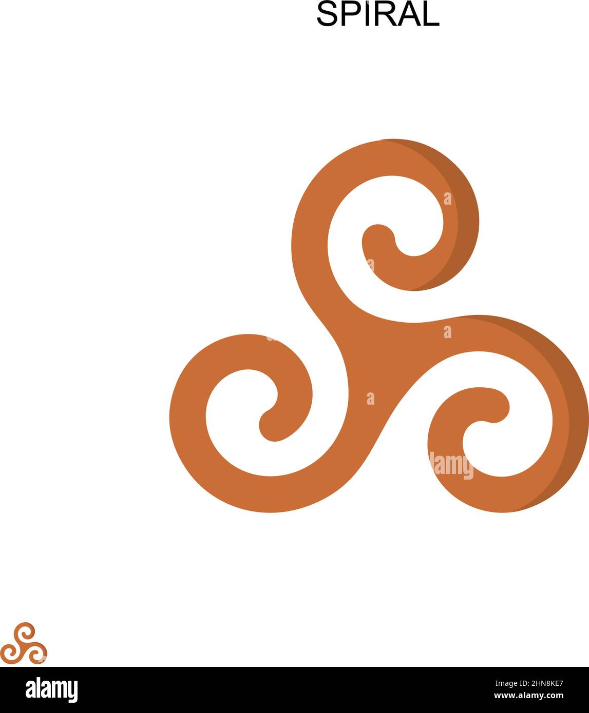 Symbol für Spiraleinfachen Vektor. Illustration Symbol Design-Vorlage für Web mobile UI-Element. Stock Vektor