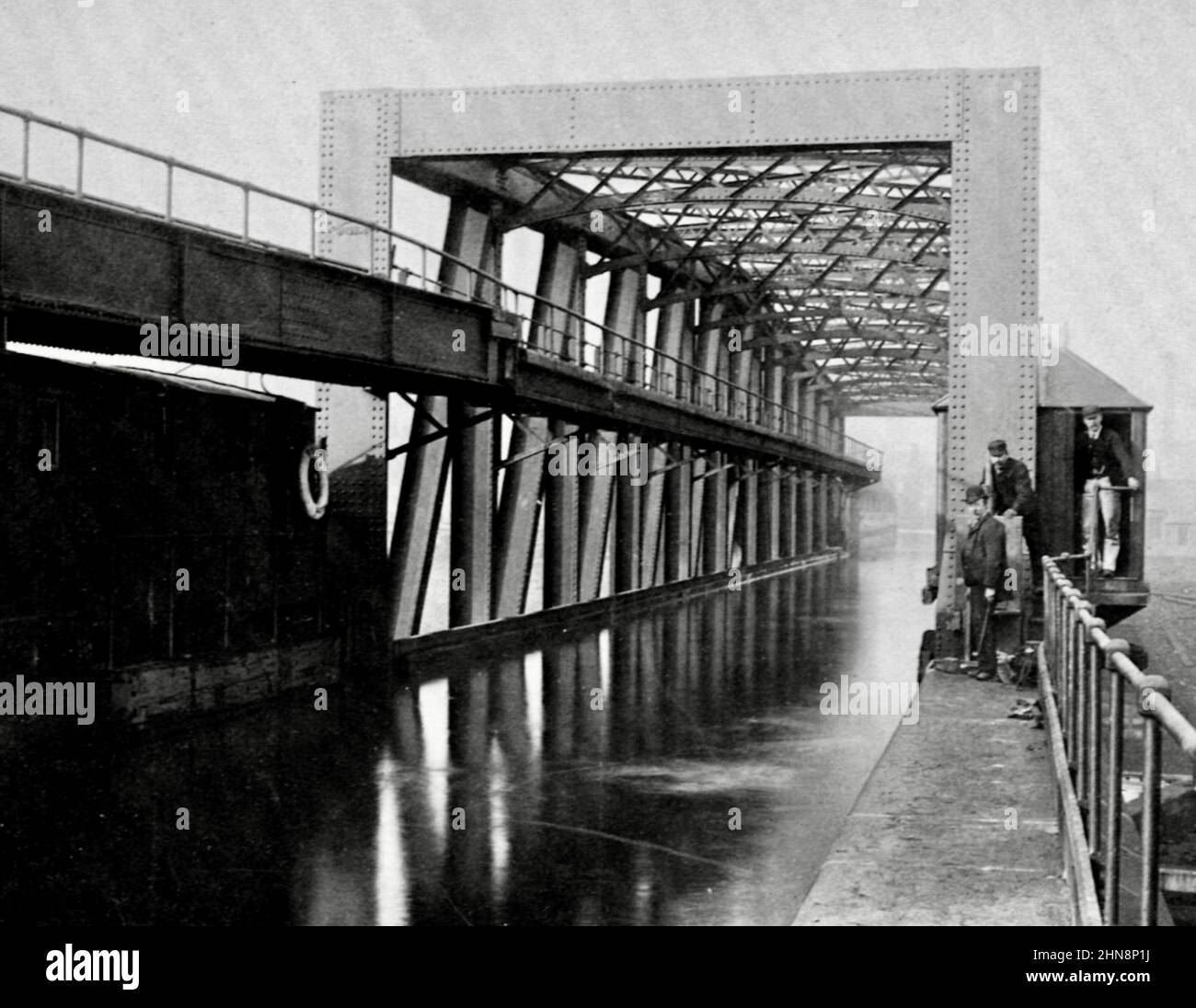 Manchester Ship Canal - Barton Aqueduct - Francis Frith Fotografie - 1894 Stockfoto