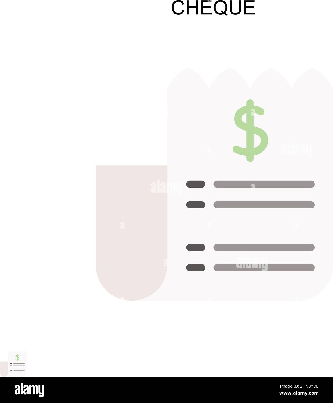 Überprüfen Sie das einfache Vektorsymbol. Illustration Symbol Design-Vorlage für Web mobile UI-Element. Stock Vektor