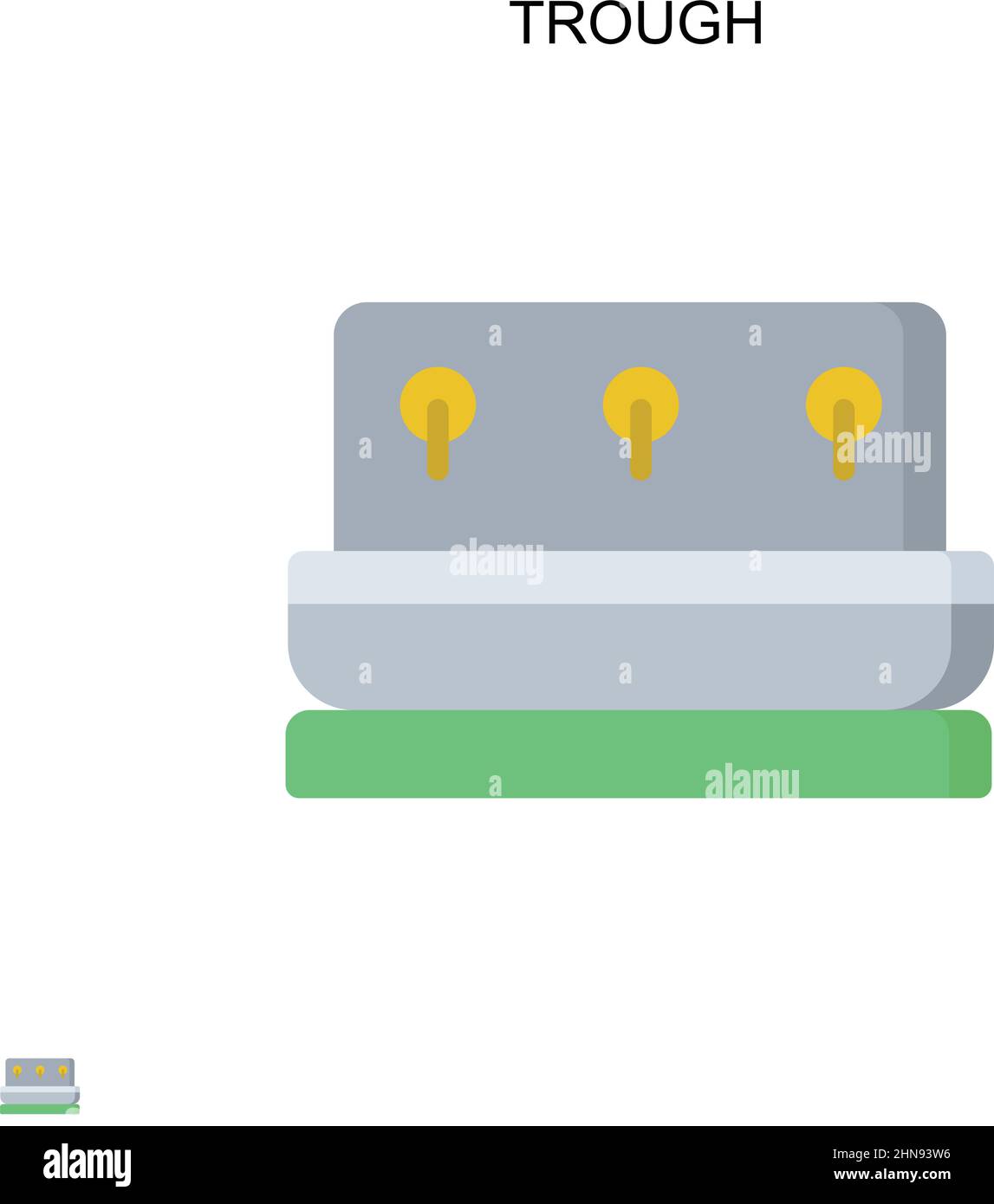 Durch einfaches Vektorsymbol. Illustration Symbol Design-Vorlage für Web mobile UI-Element. Stock Vektor