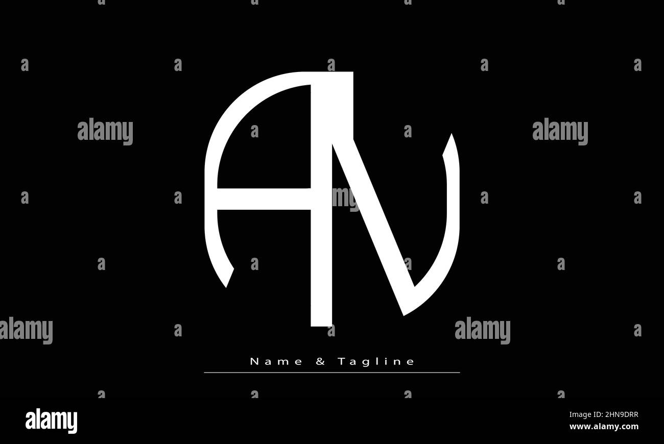 Buchstaben Buchstaben Initialen Monogramm Logo AV, VA Stock Vektor