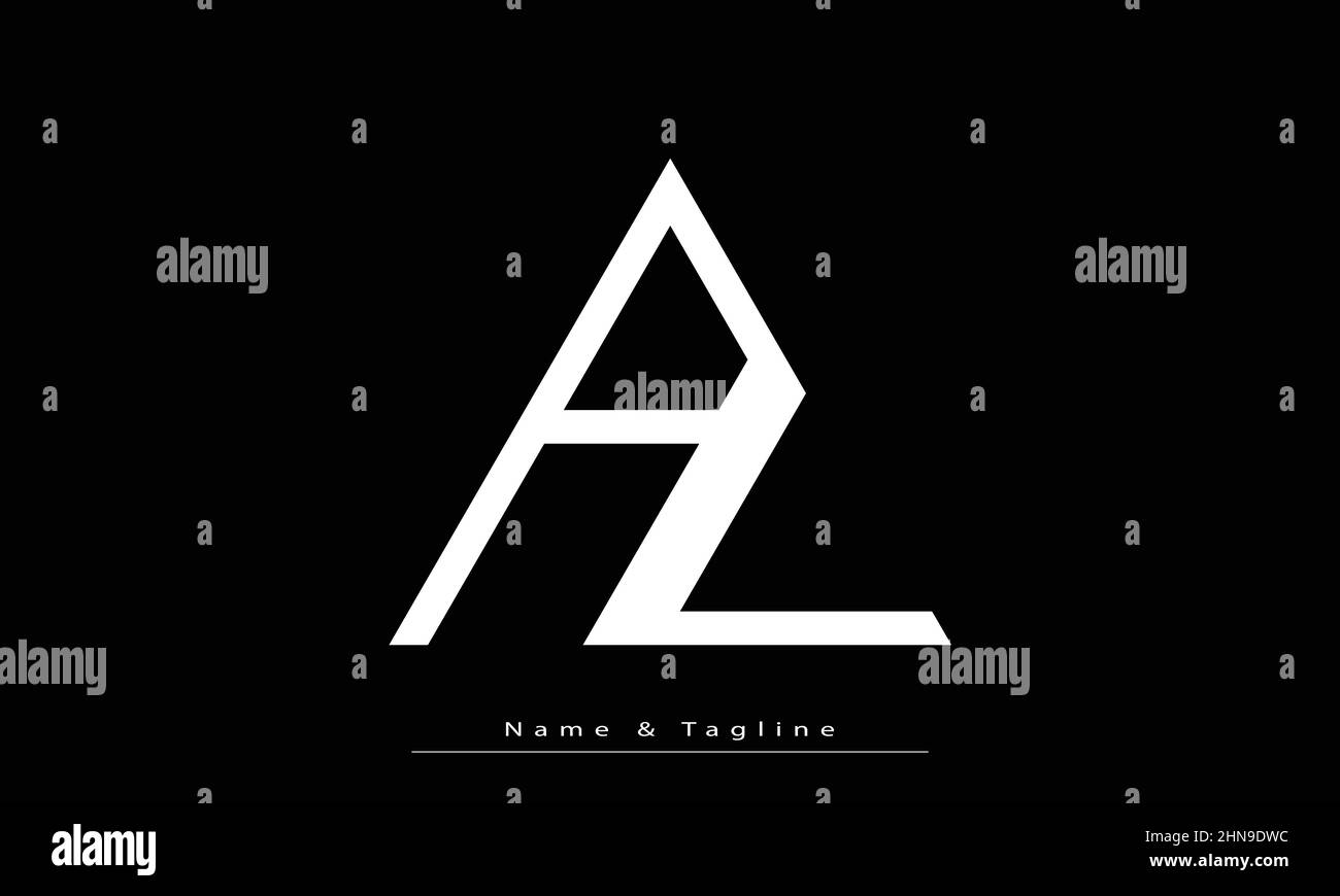 Buchstaben Buchstaben Initialen Monogramm Logo AV, VA Stock Vektor