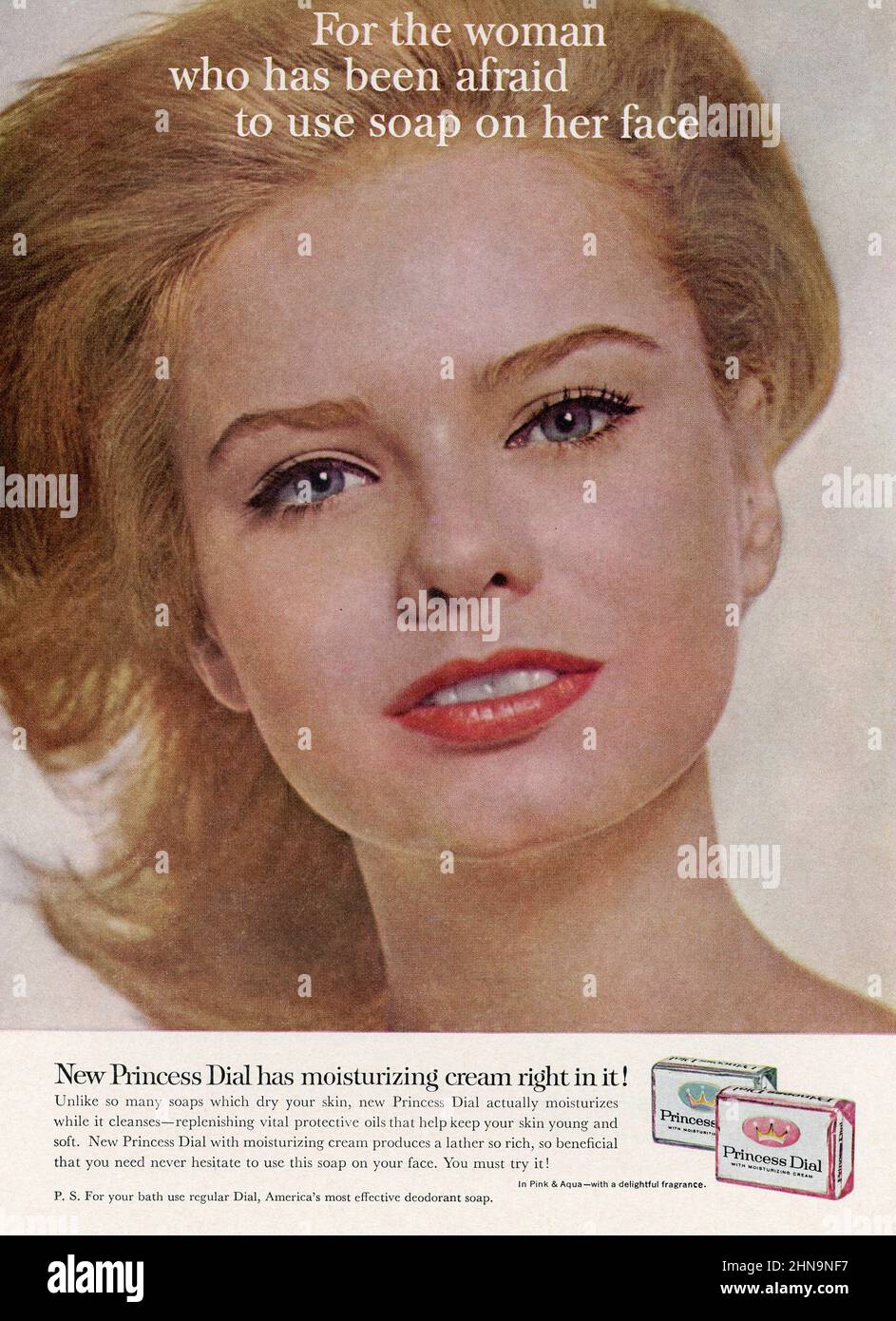Vintage Januar 1963 „Good Housekeeping“-Zeitschriftenwerbung, USA Stockfoto
