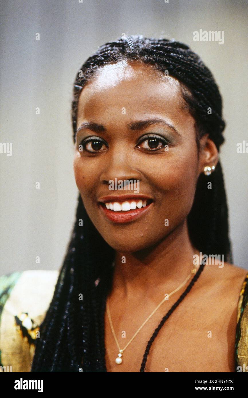 Deborah Lacey, amerikanische Schauspielerin, 1989, sie spielt eine Rolle im Peter F. Bringmann Action-Film: African Timber. Deborah Lacey, amerikanische Schauspielerin, 1989, spielt eine Rolle im Peter F. Bringmann-Actionfilm: African Timber. Stockfoto