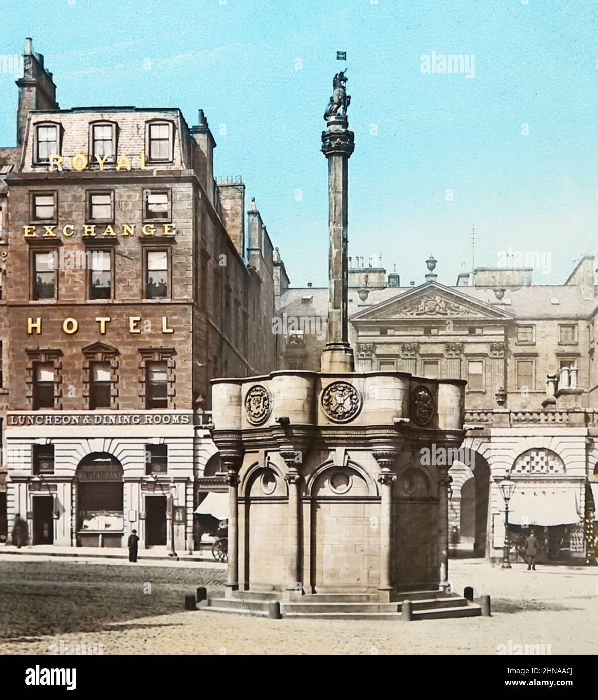 Market Cross, Edinburgh, Schottland, viktorianische Zeit Stockfoto