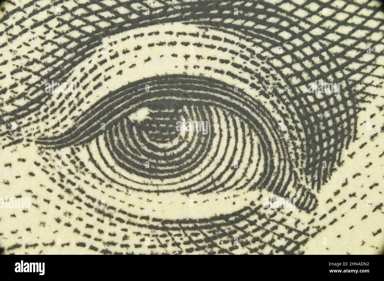 Benjamin Franklins Blick auf den neuen Hundert-Dollar-Schein Stockfoto