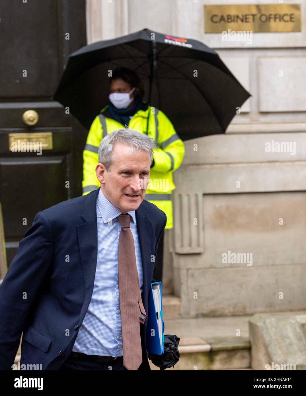 London, Großbritannien. 15th. Februar 2022. Minister im Kabinett, Staatsminister, Minister für Sicherheit und Grenzen, Abgeordneter von RT Hon Damian Hinds Kredit: Ian Davidson/Alamy Live News Stockfoto
