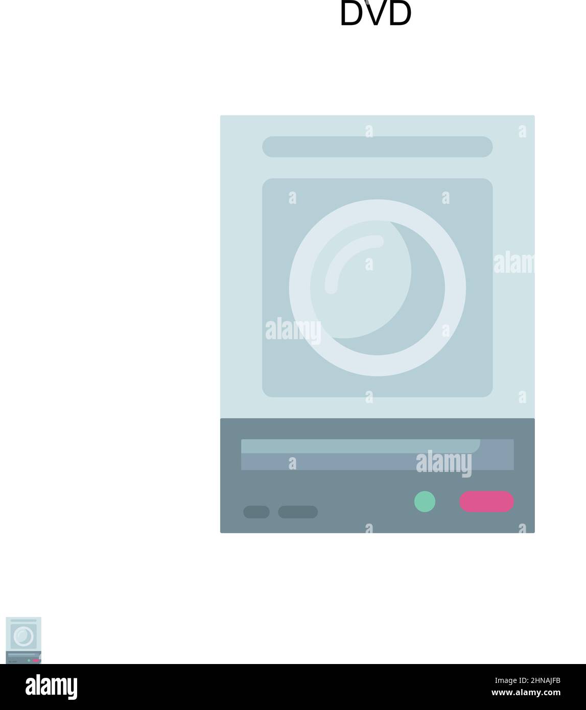 Einfaches DVD-Vektorsymbol. Illustration Symbol Design-Vorlage für Web mobile UI-Element. Stock Vektor