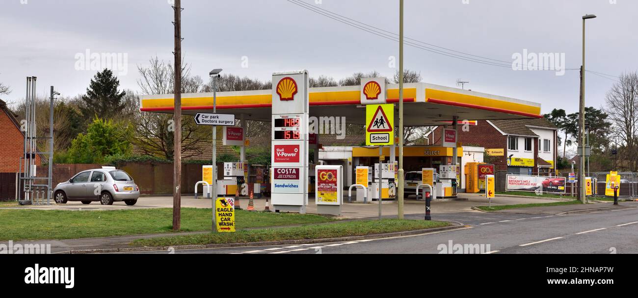 Shell-Tankstelle Stockfoto