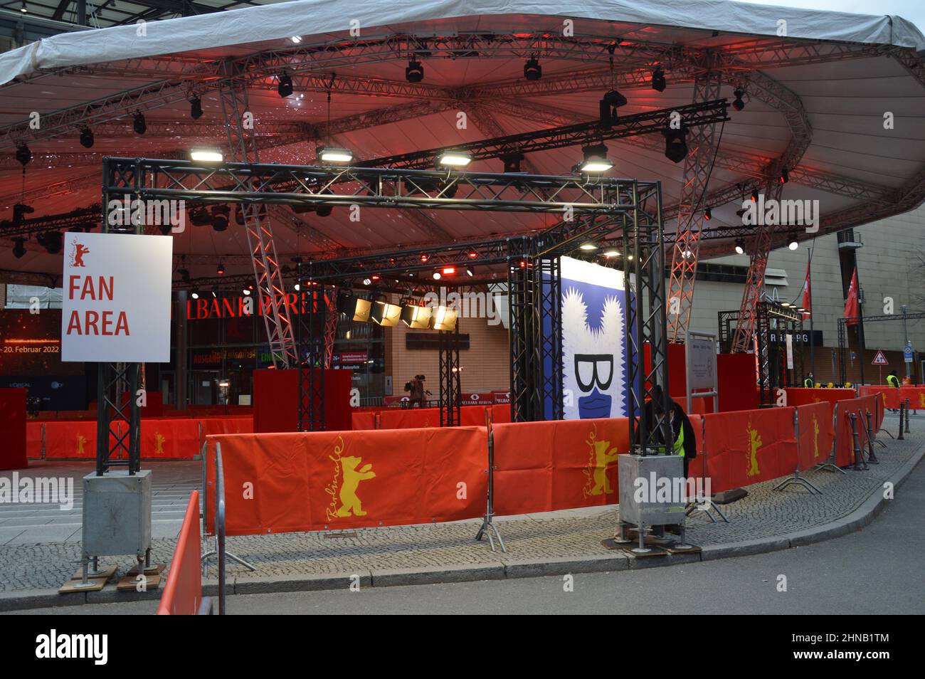 Berlinale - die Internationalen Filmfestspiele Berlin 72nd - 15. Februar 2022. Stockfoto