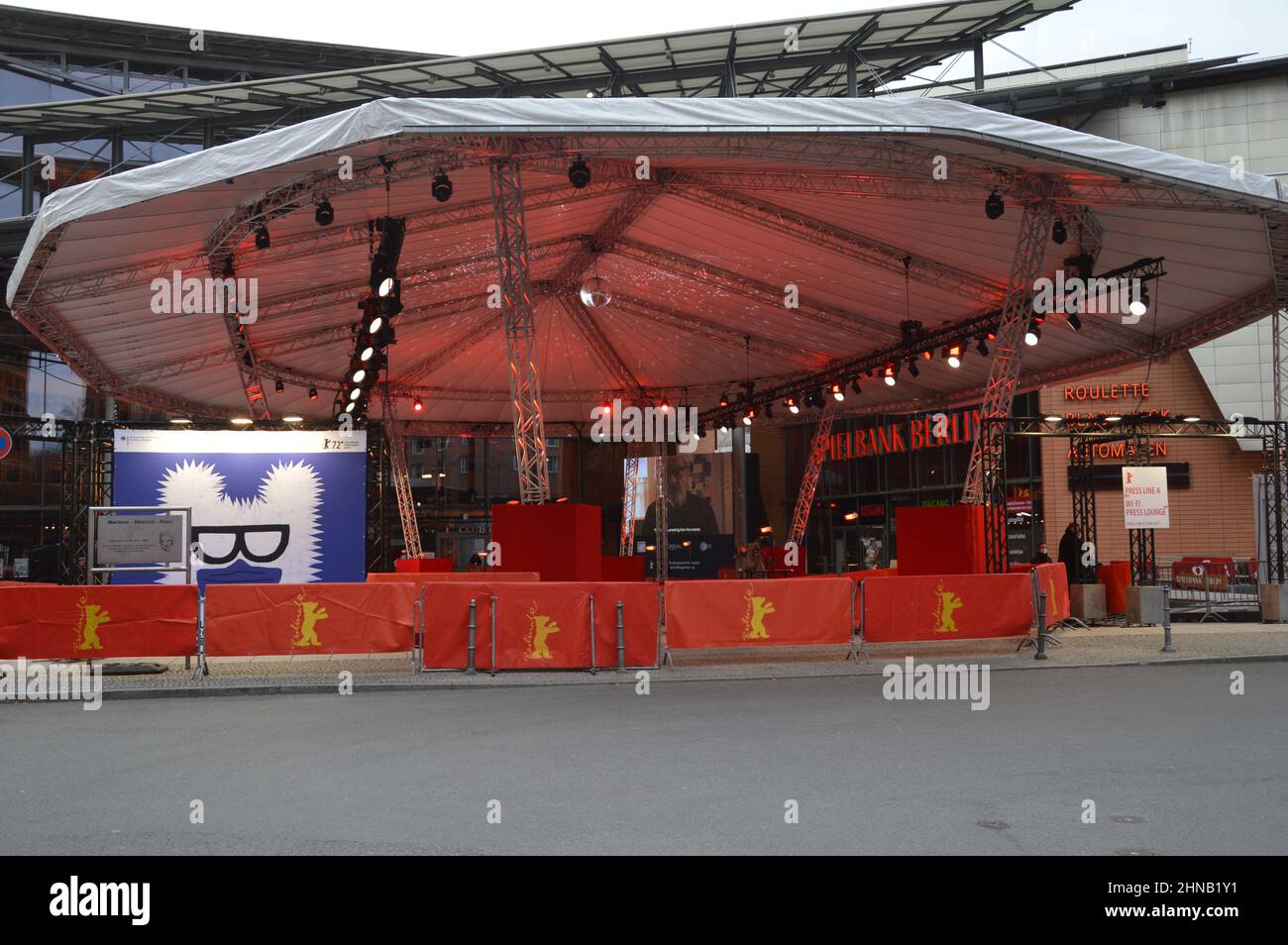 Berlinale - die Internationalen Filmfestspiele Berlin 72nd - 15. Februar 2022. Stockfoto