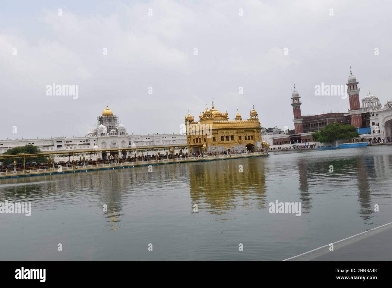 Amritsar, Punjab, Indien- 7. August 2019- der Golden Temple Complex, in dem sich der Sikh Golden Temple befindet und der meistbesuchte Ort der Erde ist. Stockfoto