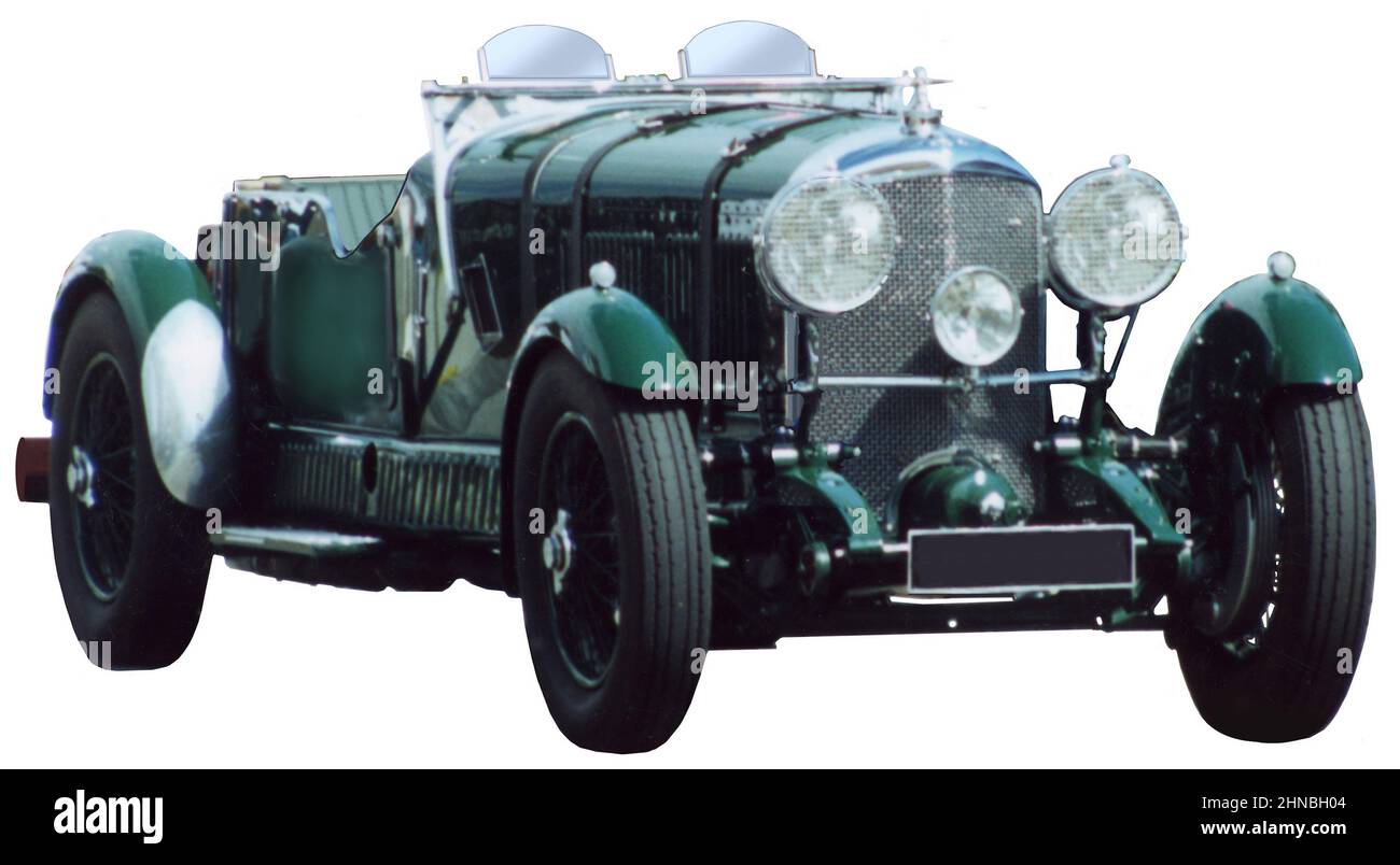 1936 Green Bentley Special Tourenwagen Stockfoto